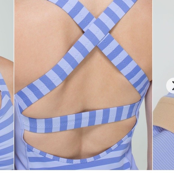 Lululemon Core Kicker Apex Stripe Lavender Dusk Tank Size 6 - Picture 5 of 12